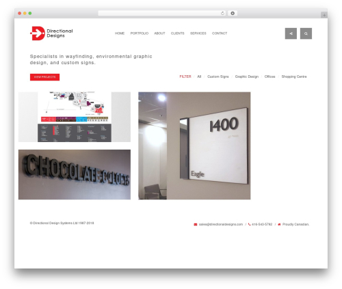 Throne WordPress theme - directionaldesigns.com