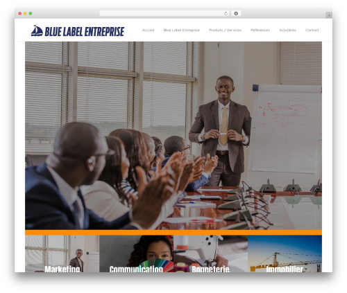 Webify theme WordPress - bluelabelentreprise.com