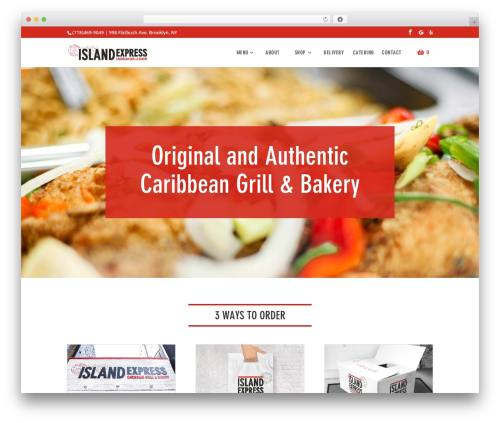 WordPress theme Divi - islandexpressgrill.com