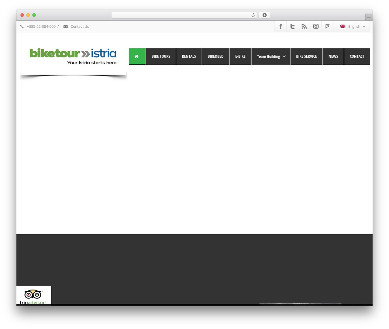 WordPress theme Envision - biketours-istria.com