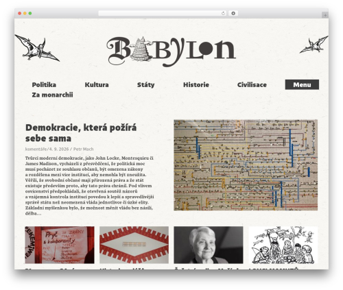 Babylon theme WordPress - babylonrevue.cz