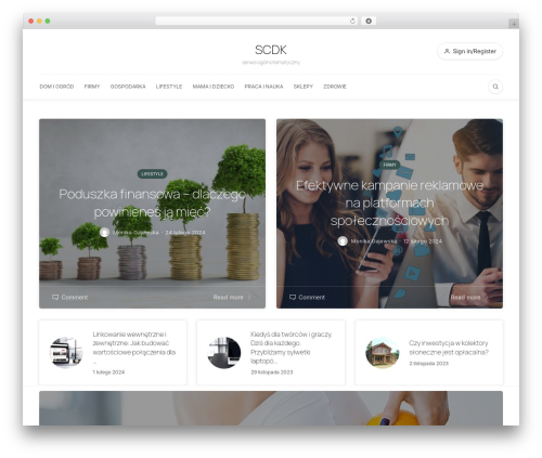 Bone top WordPress theme - scdk.pl
