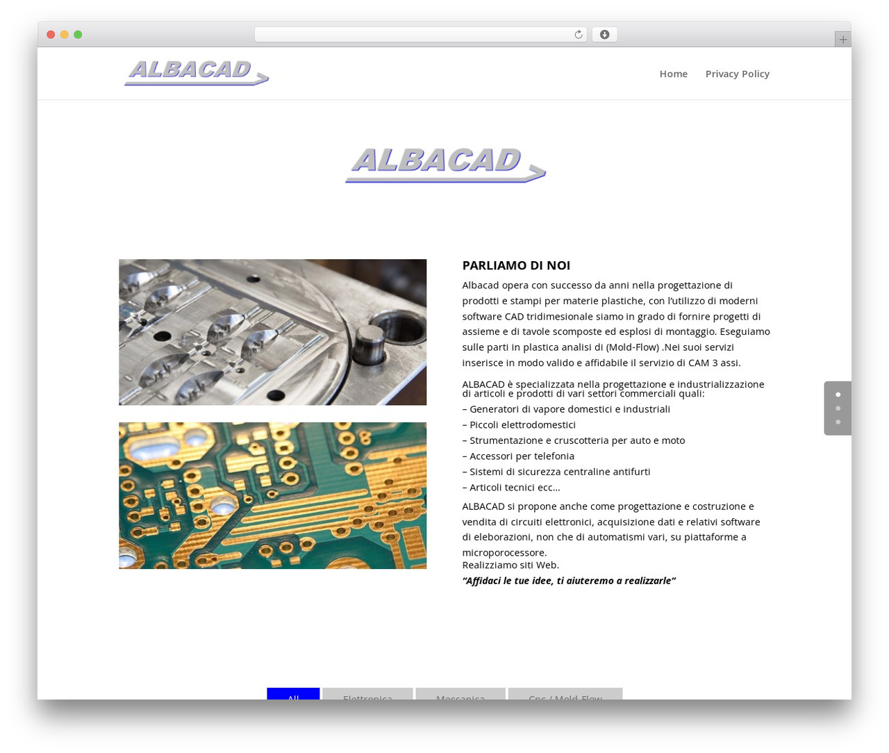 Divi WordPress theme - albacad.com