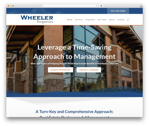Divi WordPress theme - wheelerpropertiesinc.com