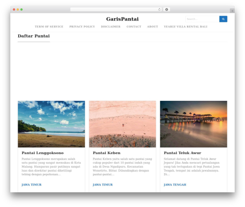 Mediumish WordPress theme - garispantai.com