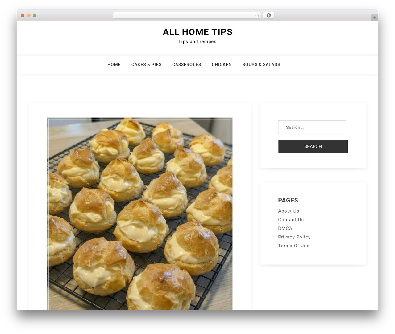 Megla Blog WordPress theme - allhometips.com