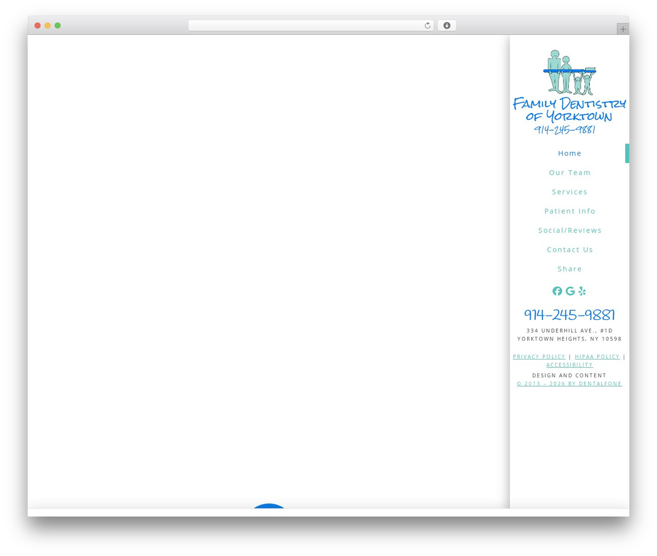 X Pro DFX3 Hybrid Side Navigation WordPress theme - familydentistryofyorktown.com