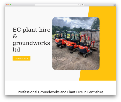 WordPress website theme Constructor - ecplanthireltd.com