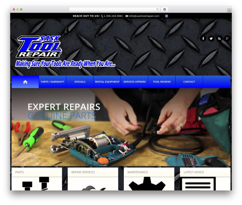 cherry WordPress theme - sasktoolrepair.com
