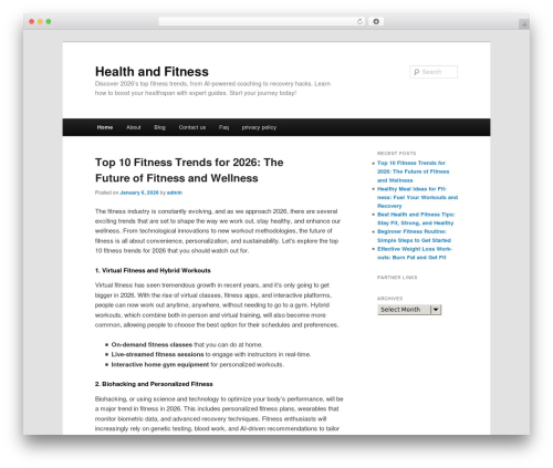 dmc fitness WordPress theme - btboemj.info