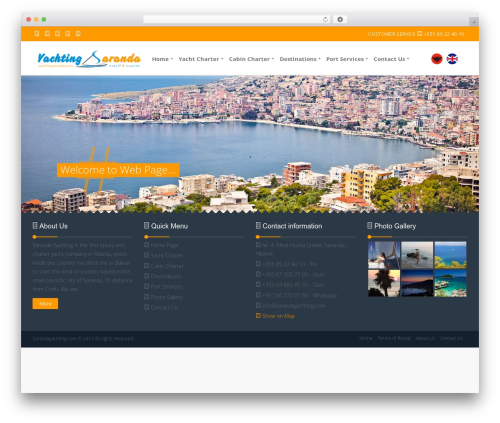 EN WordPress theme - yachtingsaranda.com