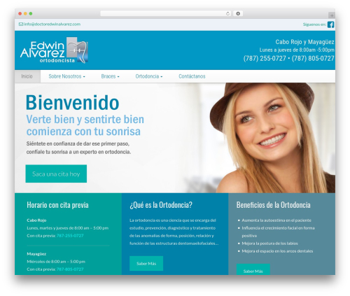 Flat Bootstrap WordPress theme - doctoredwinalvarez.com
