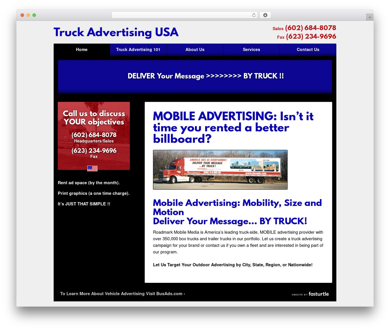 FT Framework WordPress theme - truckadvertisingusa.com