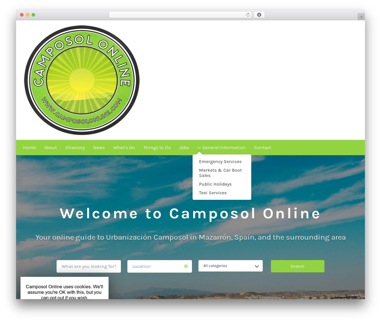 Listify WordPress theme - camposolonline.com
