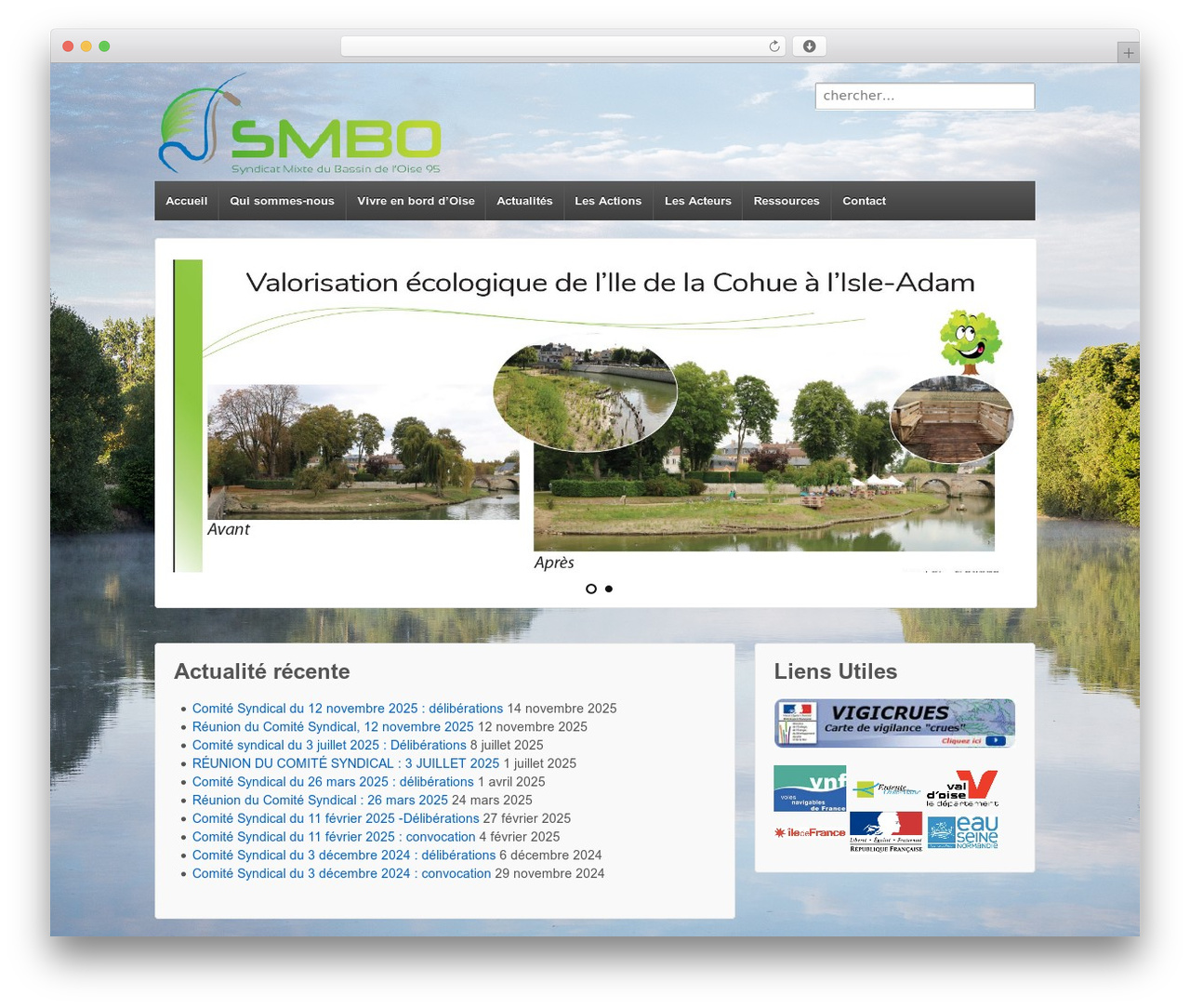 Responsive WordPress theme - smbo95.fr