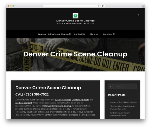 Stygian theme WordPress - denvercrimescenecleanup.com