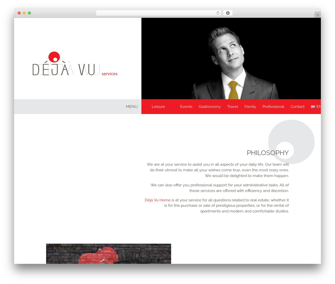WordPress theme WP Bootstrap Starter - deja-vu-services.ch