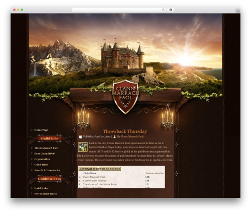 CastleWP WordPress theme - marrachfaol.com