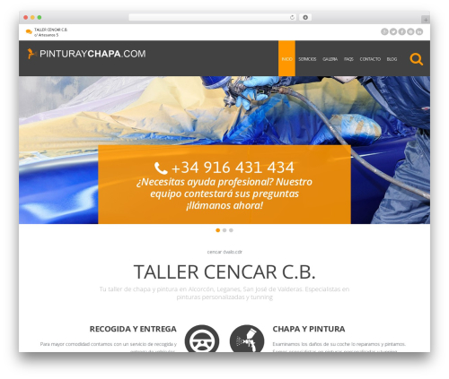 cherry WordPress theme - pinturaychapa.com