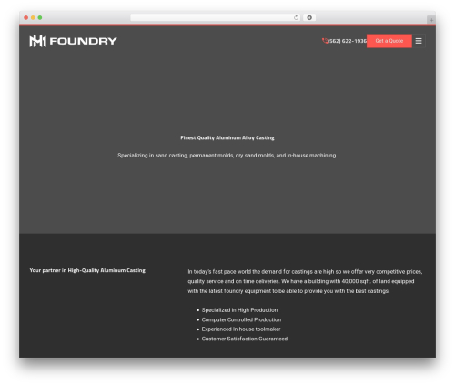 H&M Foundry theme WordPress - hmfoundry.com