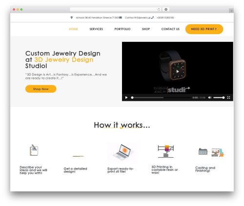 Mention Theme WordPress theme - 3djewelry.gr