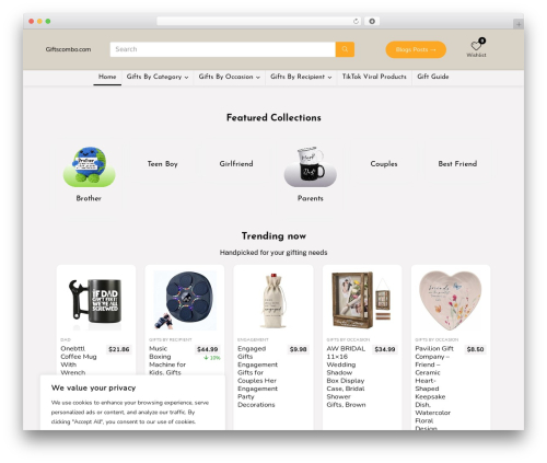 Rehub framework WordPress plugin - giftscombo.com