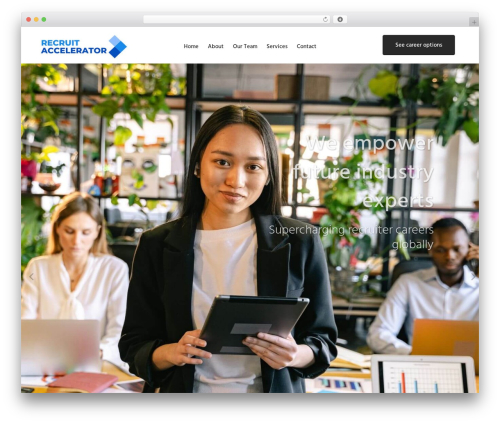 SparkFire WordPress theme - recruit-accelerator.com