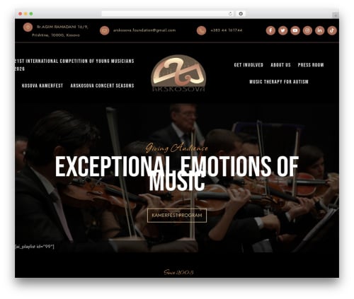 WordPress theme Elevate Pro - arskosovafoundation.com