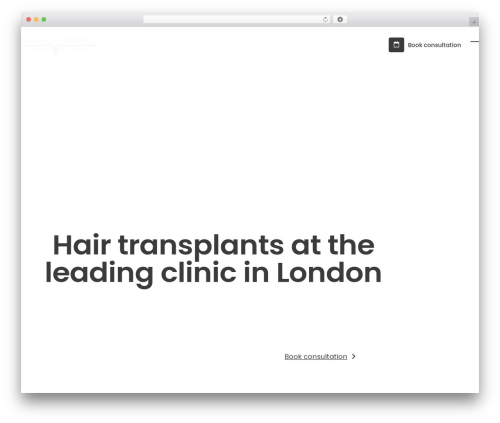 WordPress theme Total - www.hshairclinic.co.uk