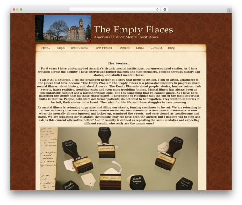 Aesthete WordPress theme - theemptyplaces.com Aesthete WordPress theme - theemptyplaces.com