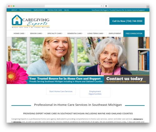 Best WordPress theme The7 Classic - caregivingexperts.com