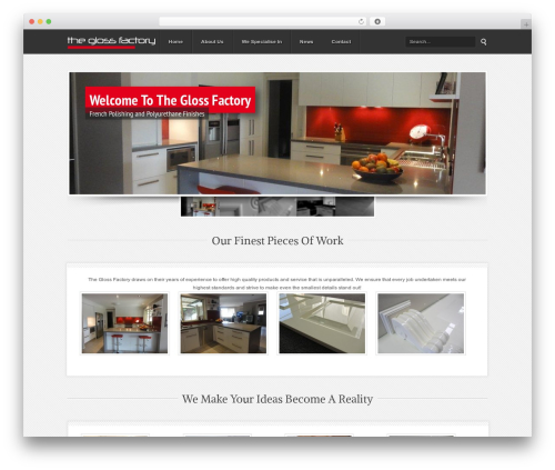 Config WordPress theme - theglossfactory.com.au