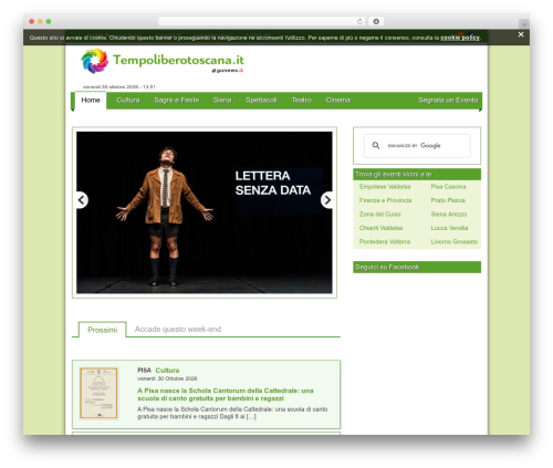 Events theme WordPress - tempoliberotoscana.it