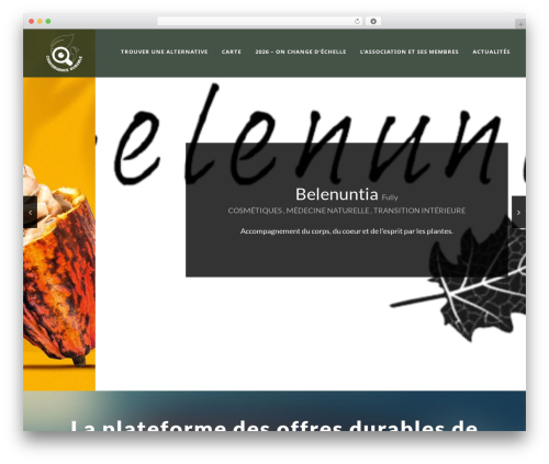 GreenNature best WordPress theme - convergence-durable.ch
