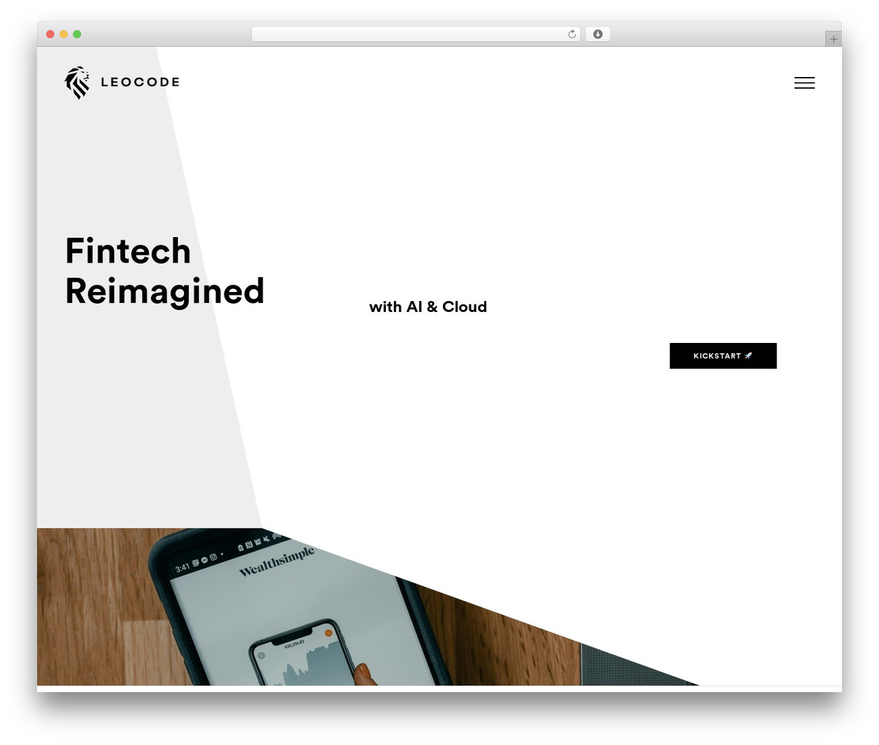 Leocode WordPress theme - leocode.com