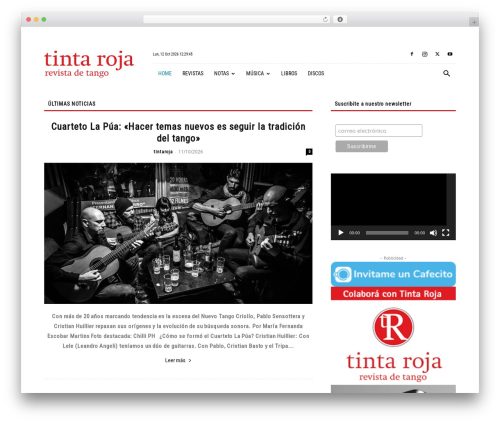 Newspaper newspaper WordPress theme - tintaroja-tango.com.ar