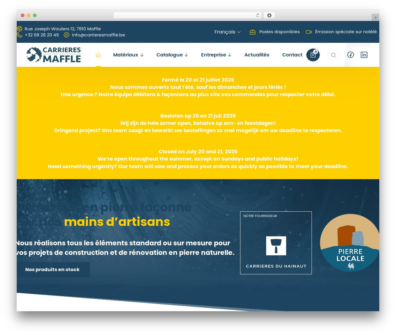 Sinclair theme WordPress - carrieresmaffle.be