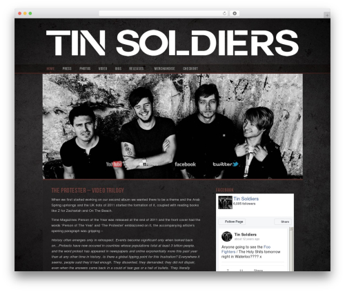 Theme WordPress Dark N Gritty - tinsoldiers.co.uk