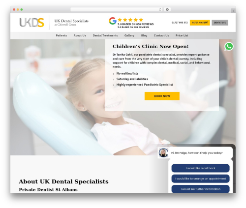 Theme WordPress Ukds - ukdentalspecialists.co.uk