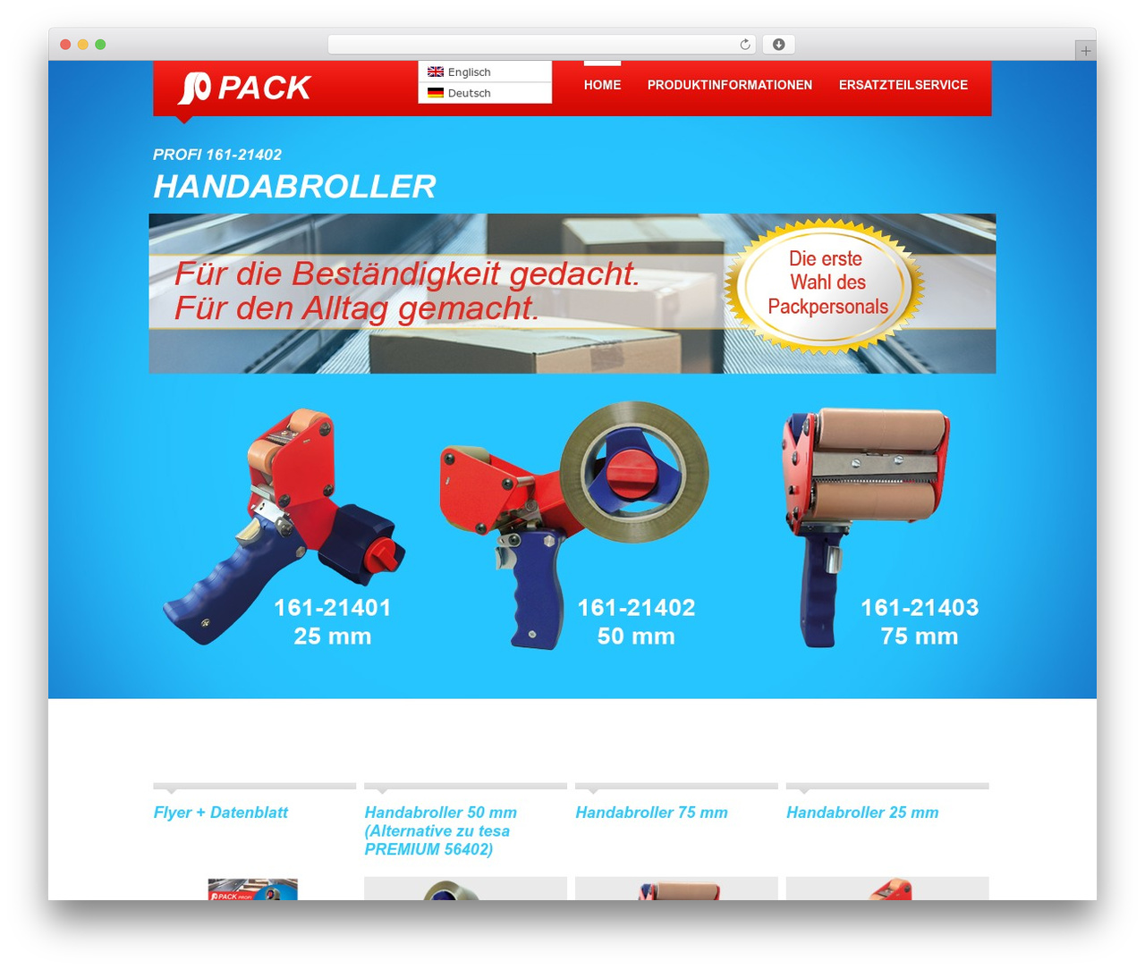 theme1845 WordPress theme design - tapedispenser.de