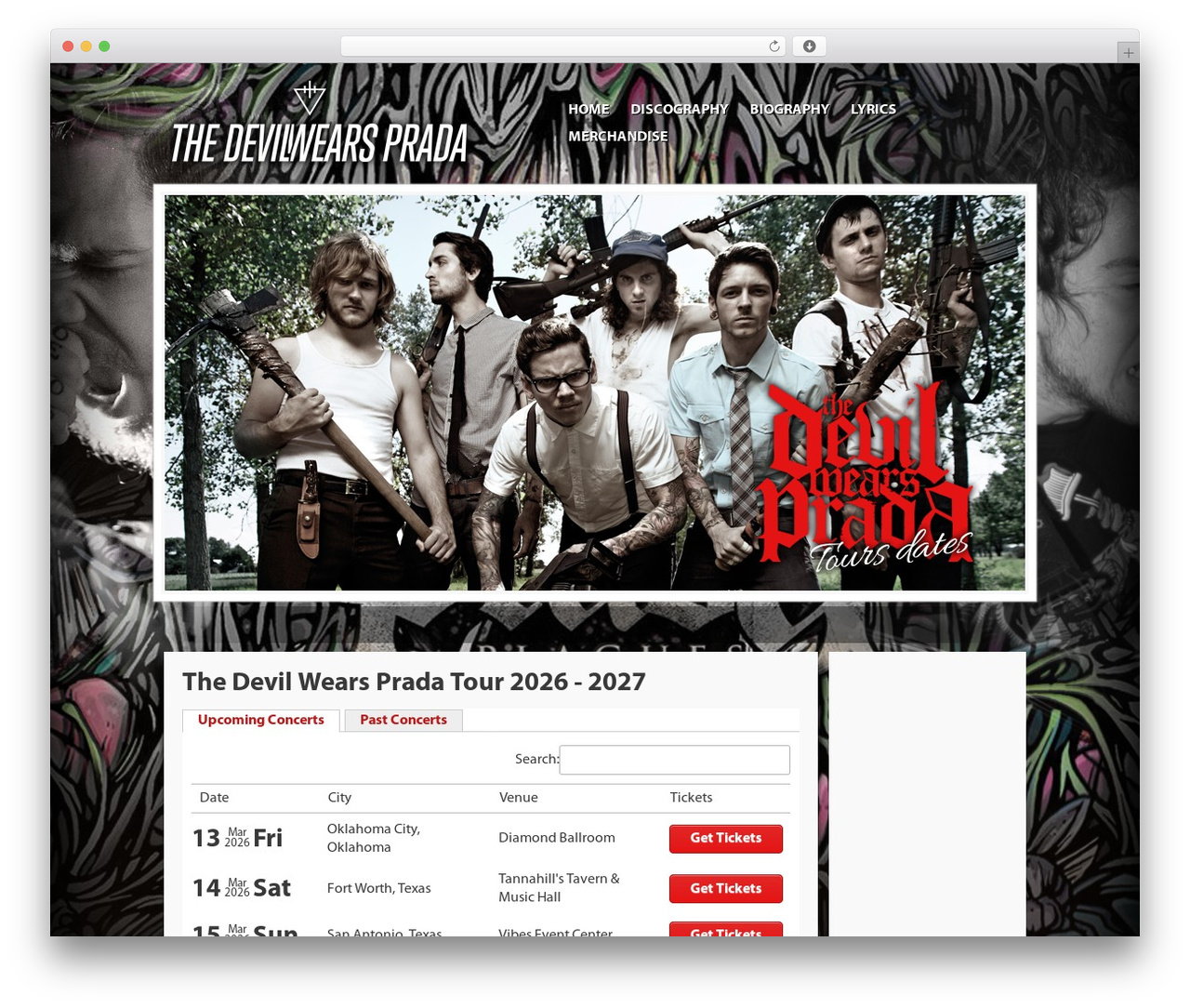 Tour Theme theme WordPress - thedevilwearspradatour.com