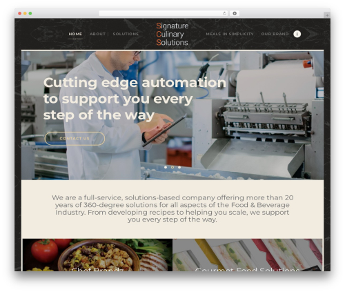 WordPress theme Alanzo - signatureculinarysolutions.com
