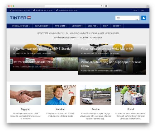 WordPress theme Tinter - tinter.se