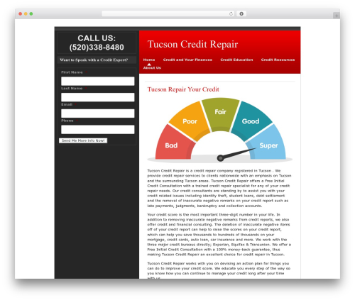 zeeReputation WordPress theme - tucsoncreditrepair.info