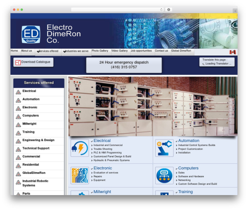 dimeron WordPress theme - electrodimeron.com