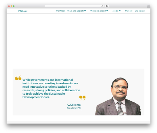 Impact WordPress theme - p4i.net