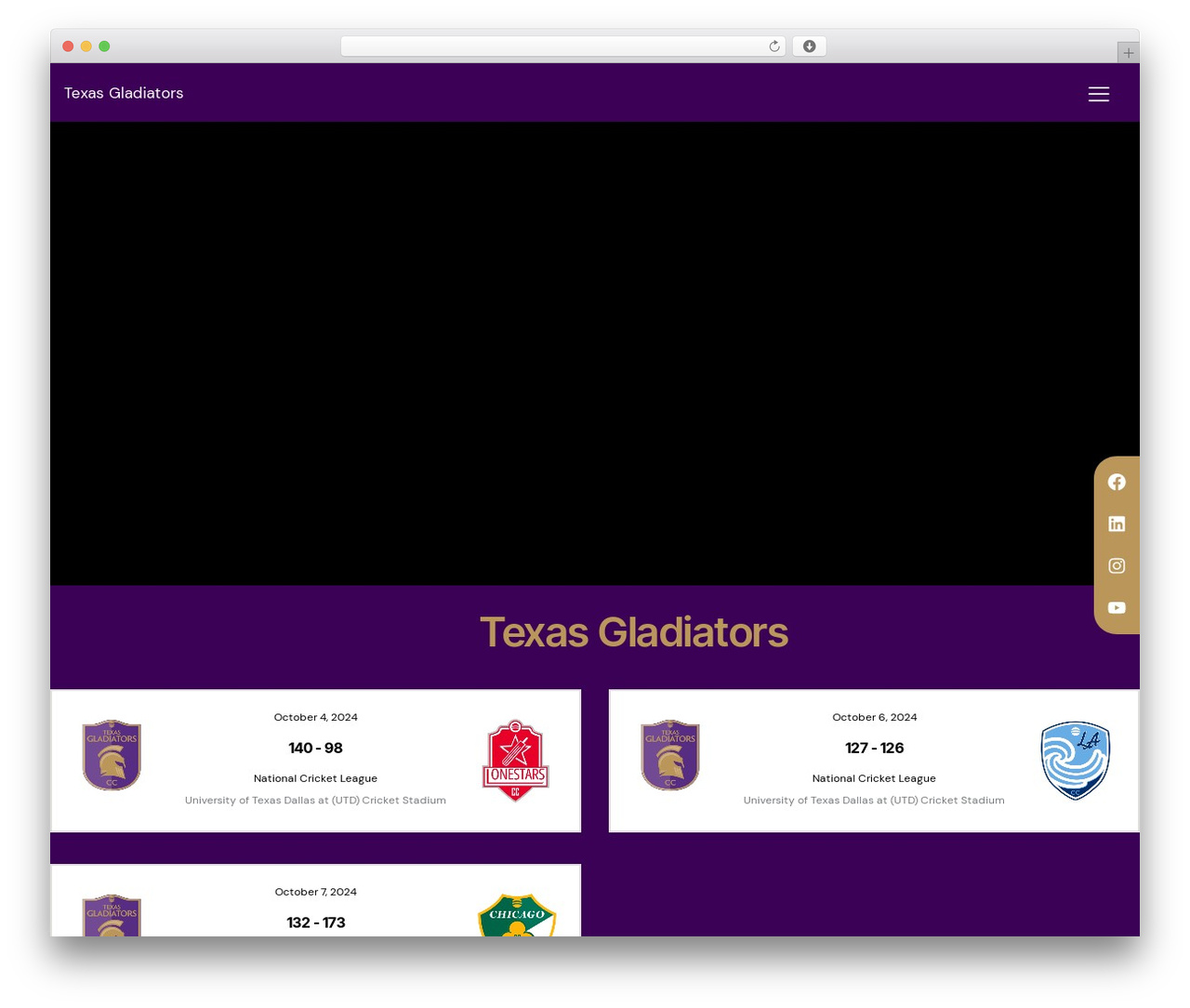 Spin WordPress theme - texasgladiators.com