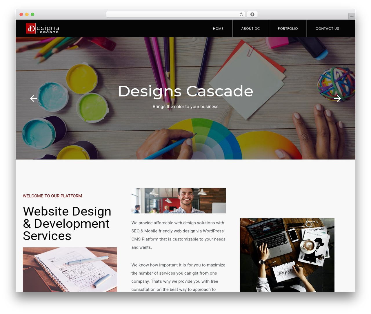 Theme WordPress Wanium - designscascade.com