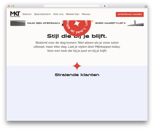 WordPress theme Mijnkapper.today theme - mijnkapper.today