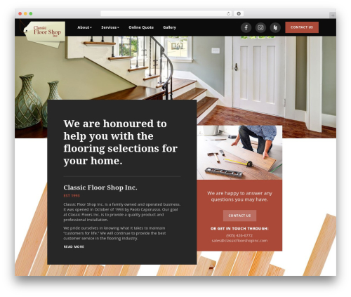 Layout gallery components WordPress plugin - classicfloorshopinc.com